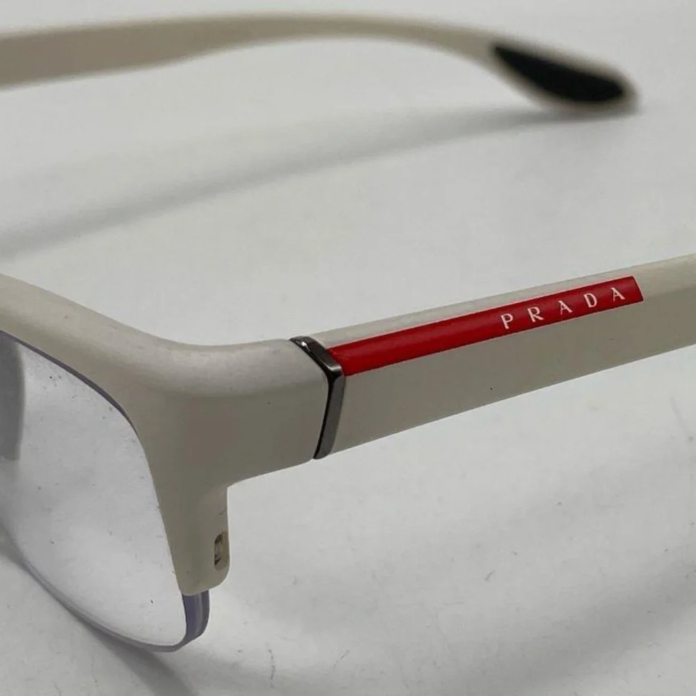 Prada Women's White Glasses Authentic